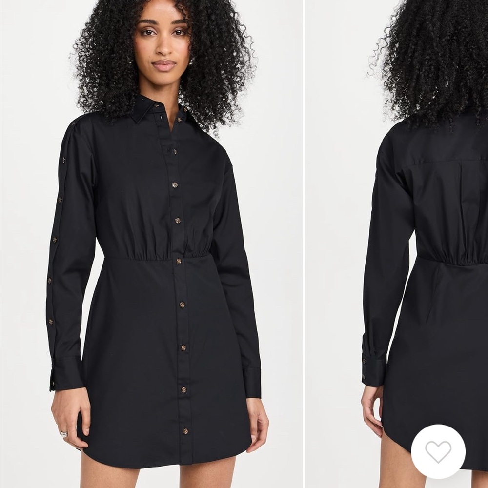 Veronica beard Black Button-Up Dress